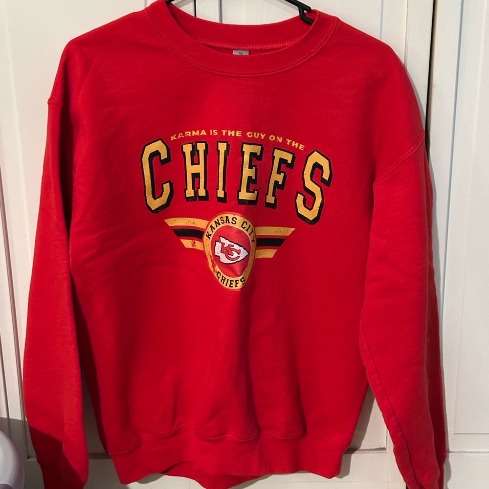 Karma is the guy on the chiefs Kansas City Chiefs Red Sweater